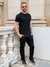 Imagen de REMERA TIMELESS FITTED CUELLO REDONDO NEGRA