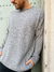 SWEATER CORTE OVERSIZE. SWEATER OVERSIZE. SWEATER DE HILO. SUETER GRIS. SWEATER GRIS. 