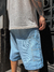 BERMUDA JEAN CARPINTERO BAGGY FATIMA AZUL - comprar online