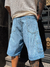 BERMUDA JEAN CARPINTERO BAGGY FATIMA AZUL en internet