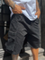 BERMUDA JEAN CARGO BAGGY KAZU NEGRA - comprar online