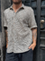 CAMISA DE HILO ARUBA BEIGE Y NEGRA - tienda online