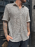 CAMISA DE HILO ARUBA BEIGE Y NEGRA - comprar online