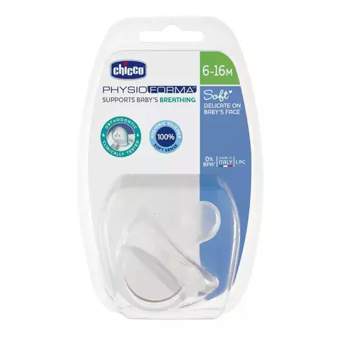 Chupete Chicco Physio Soft 6-16m Trasparente
