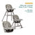 Imagen de Silla de Comer 3 en 1 Pikaboo Jazz Gris