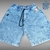 Bermuda Reta Balão Jeans Trip Side Azul Nuvens