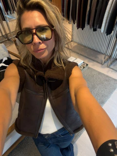 Chaleco Margot choco - comprar online