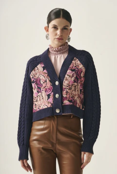 Cardigan elisa azul - comprar online