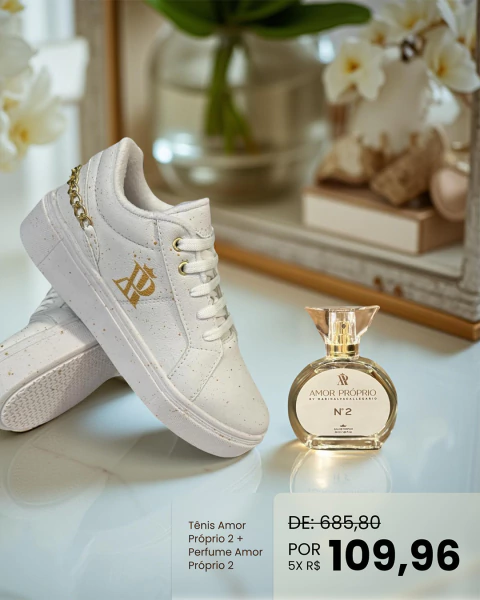 Combo 3 • Tênis Amor Próprio 2 + Perfume Amor Próprio 2 - 50ml