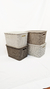 Canasto Organizador Rattan Grande Pack x 4 - Cajas Ordenadoras