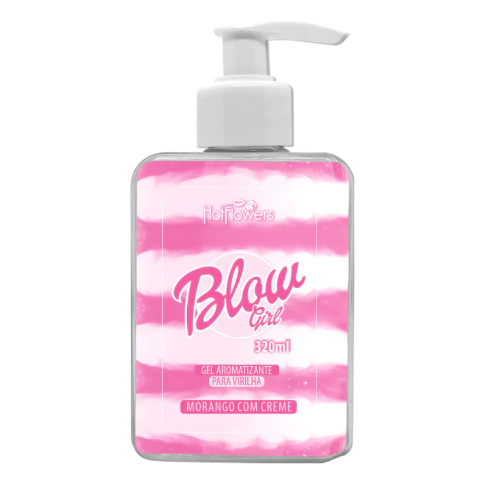 Gel Aromatizante Beijável Blow Girl p/ Virilha 320ml Hot Flowers