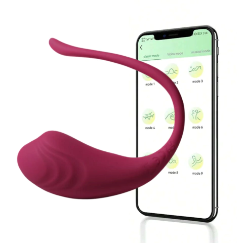 LITTLE TADPOLE – Vibrador com APP e 9 Vibrações: Prazer Refinado em Silicone