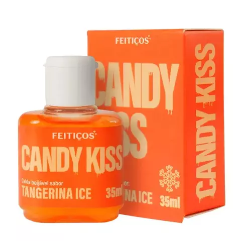 Candy Kiss Tangerina Ice Calda Beijável Efeito Gelado Vegana 35ml Premium