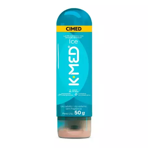 K-Med ICE Lubrificante 50g cabe na bolsa - Cimed -leve para qualquer lugar.