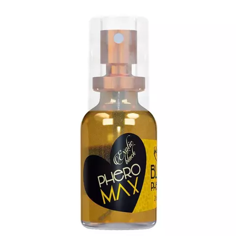 Exotic Black Phero Max 20ml – Colônia com Feromônios e Brilho