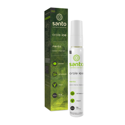 Orale Ice Gel 30ml: Sensação Refrescante com Aroma de Menta - Santo