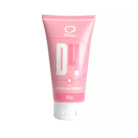 D4 Lubrificante Íntimo Neutro 60g com Ácido Hialurônico – Hidratação Profunda – Sexy Fantasy