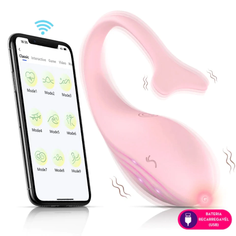 Willy - Vibrador Duplo em Silicone com Forma de Baleia, Controle via App e 9 Modos de Vibração: Sofisticação e Prazer até em baixo dágua