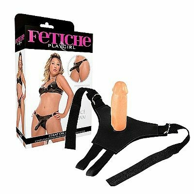 Cinta para pênis realístico com regulagem - Strap On Adapt