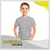 Remeras unisex de ninos mangas cortas (tela spum gris melange)