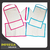 PROMO - 3 Sets para jardin de tela (con bordes bies de colores)