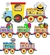 Painel Trem do Alfabeto Trem Abc para Imprimir Colorido Digital pdf