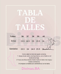 TABLA DE TALLES