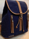 Mochila de tela y ecocuero