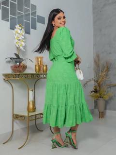 Imagem do Vestido Midi Laise Verde Lima Mirela - Mi Amore