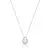 Colar gota cravejada cristal com zircônias brancas - loja online