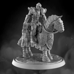 Silver Knight - Horse