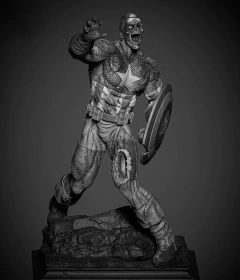 Cap America - Zombie