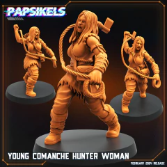 YOUNG COMANCHE HUNTER WOMAN