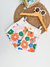 Short Jeans flores coloridas