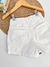Short Jeans flores coloridas na internet