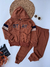 Conjunto Moletom Tricô Stay Cacau