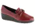 Sapato Fechado Anabela Comfort Salto 4cm - Napa Rosê