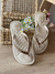 CHINELO METALASSE REDONDO BEGE OURO - comprar online