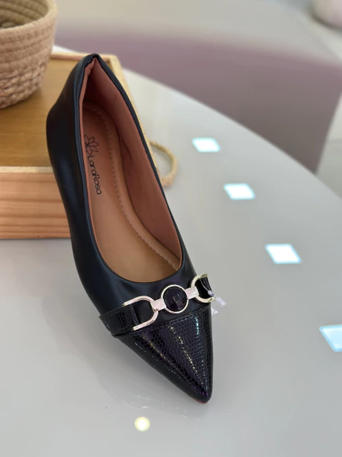 SAPATILHA FIVELA CROCO PRETO - comprar online