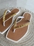 CHINELO PEDRAS BEGE BRILHO - comprar online