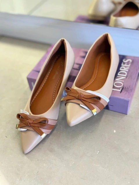 SAPATILHA FINO NUDE/CARAMELO