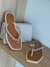 CHINELO NÓ BEGE OURO - comprar online