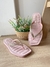 CHINELO METALASSE QUADRADO ROSE