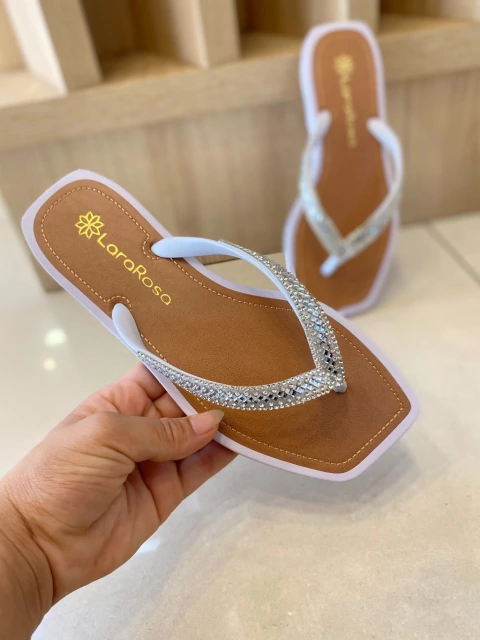 CHINELO SOFIA BRANCO CRISTAL