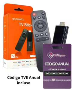Android TV Stick + Código TVE Anual - comprar online