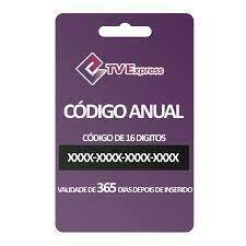 Recarga TV Express (TVE) 365 dias