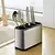 Dispenser Porta Talher Inox 4 Divisórias - ASHASTORE