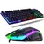 Kit Gamer Teclado Semi Mecânico + Mouse 3200dpi Usb Rgb Iluminado Jogos Pc - ASHASTORE