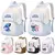 Anime lilo ponto mochila grande capacidade bookbag para menino menina das mulher