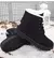 Imagem do Botas femininas de pele quente botas de tornozelo para mulheres sapatos de inver